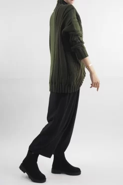 Made In Italy Turtle Cable Guy Knit Top Bonsai -Fashion Women's Store made in italy turtle cable guy knit bonsai4.jpg