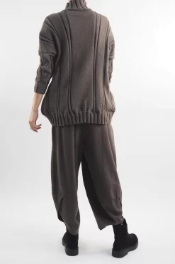 Made In Italy Turtle Cable Guy Knit Top Earth -Fashion Women's Store made in italy turtle cable guy knit earth4.jpg