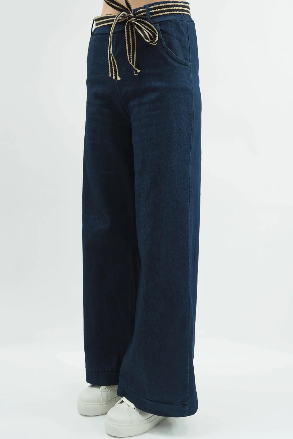 Made In Italy Wunder Stretch Denim Classic Wide Leg Jean 6 Made In Italy Wunder Stretch Denim Classic Wide Leg Jean - Image 4