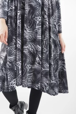 Made In Italy Zadig Leopard Panel Swing Dress Mono -Fashion Women's Store made in italy zadig leopard panel swing dress mono205.jpg