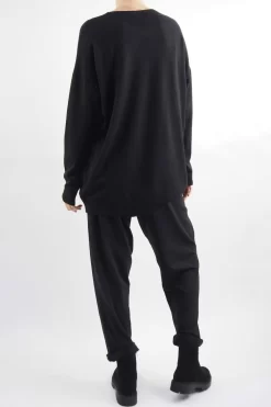 Made In Italy Zanda Skull Super Soft Knit Top Black -Fashion Women's Store made in italy zanda skull super soft knit black03.jpg