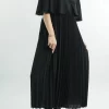 Made In Italy Zeta Cape Dress Black