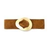 Malini Bella Tan Suede Statement Buckle Belt