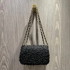 Malini Bey Black Crossbody Boucle Bag -Fashion Women's Store malini bey black crossbody boucle bag p7657 26328 zoom