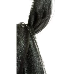 Malini Ellen Black Fringe Hem Silk Scarf -Fashion Women's Store malini ellen black fringe hem silk scarf p3691 10076 zoom