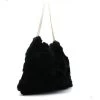 Malini Fifi Black Check B Faux Furry Bag -Fashion Women's Store malini fifi black check b faux furry bag p7668 26413 image