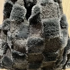 Malini Fifi Black Check B Faux Furry Bag -Fashion Women's Store malini fifi black check b faux furry bag p7668 26415 zoom