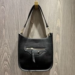 Malini Hermonie Black Leather Cross Body Satchel Bag -Fashion Women's Store malini hermonie black leather cross body satchel bag p7563 26101 zoom