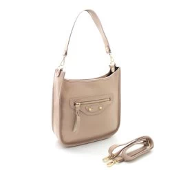 Malini Hermonie Blush Pink Cross Body Leather Satchel Bag
