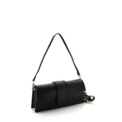 Malini Jacqui Black Leather Cross Body Bag