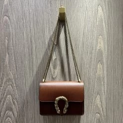 Malini Lillian Brown Leather Horseshoe Buckle Bag -Fashion Women's Store malini lillian brown leather horseshoe buckle bag p7660 26362 zoom