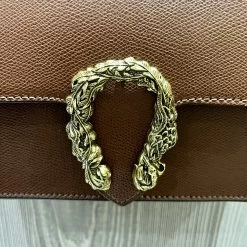 Malini Lillian Brown Leather Horseshoe Buckle Bag -Fashion Women's Store malini lillian brown leather horseshoe buckle bag p7660 26363 zoom