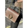 Malini Lillian Brown Leather Horseshoe Buckle Bag -Fashion Women's Store malini lillian brown leather horseshoe buckle bag p7660 26726 image