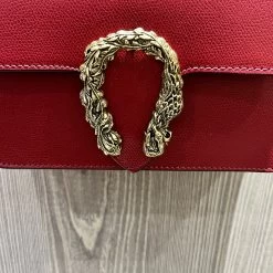 Malini Lillian Dark Red Leather Horseshoe Buckle Bag -Fashion Women's Store malini lillian dark red leather horseshoe buckle bag p7661 26367 zoom