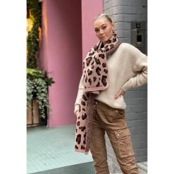 Malini Lucille Multi Eco Friendly Leopard Scarf