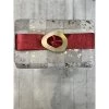 Malini Metallic Red Leather Gold Tone Buckle Belt -Fashion Women's Store malini metallic red leather gold tone buckle belt p7670 26419 zoom