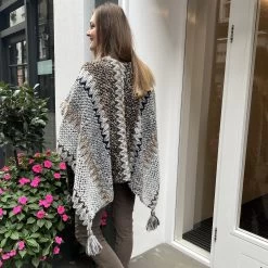 Malini Myra Cream Multi Knitted Tassle Trim Shawl -Fashion Women's Store malini myra cream multi knitted tassle trim shawl p6928 23609 zoom