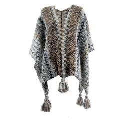 Malini Myra Cream Multi Knitted Tassle Trim Shawl -Fashion Women's Store malini myra cream multi knitted tassle trim shawl p6928 24009 image