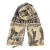 Malini Rive Gauche Black Cream Reversible Scarf 1 Malini Rive Gauche Black Cream Reversible Scarf -Fashion Women's Store malini rive gauche black cream reversible scarf p7672 26428 image