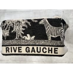 Malini Rive Gauche Black Cream Reversible Scarf -Fashion Women's Store malini rive gauche black cream reversible scarf p7672 26430 zoom