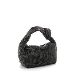 Malini Siena Black Sparkle Knot Handle Bag -Fashion Women's Store malini siena black sparkle knot handle bag p7553 26075 image