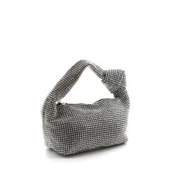 Malini Siena Silver Sparkle Knot Handle Bag -Fashion Women's Store malini siena silver sparkle knot handle bag p7555 26082 image