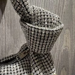 Malini Siena Silver Sparkle Knot Handle Bag -Fashion Women's Store malini siena silver sparkle knot handle bag p7555 26083 zoom