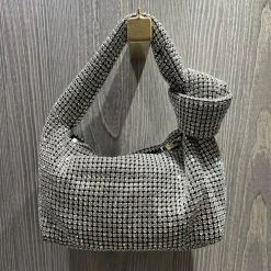 Malini Siena Silver Sparkle Knot Handle Bag -Fashion Women's Store malini siena silver sparkle knot handle bag p7555 26084 zoom