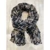 Malini Zigzag Black Misso Foil Print Scarf -Fashion Women's Store malini zigzag black misso foil print scarf p7627 26258 zoom