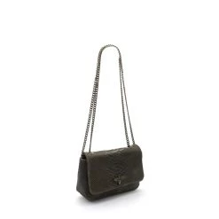 Vimoda Betty Dark Brown Dragonfly Clasp Leather Bag
