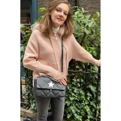 Vimoda Star Cross Body / Shoulder Black Bag -Fashion Women's Store vimoda star cross body shoulder black bag p6314 21121 zoom