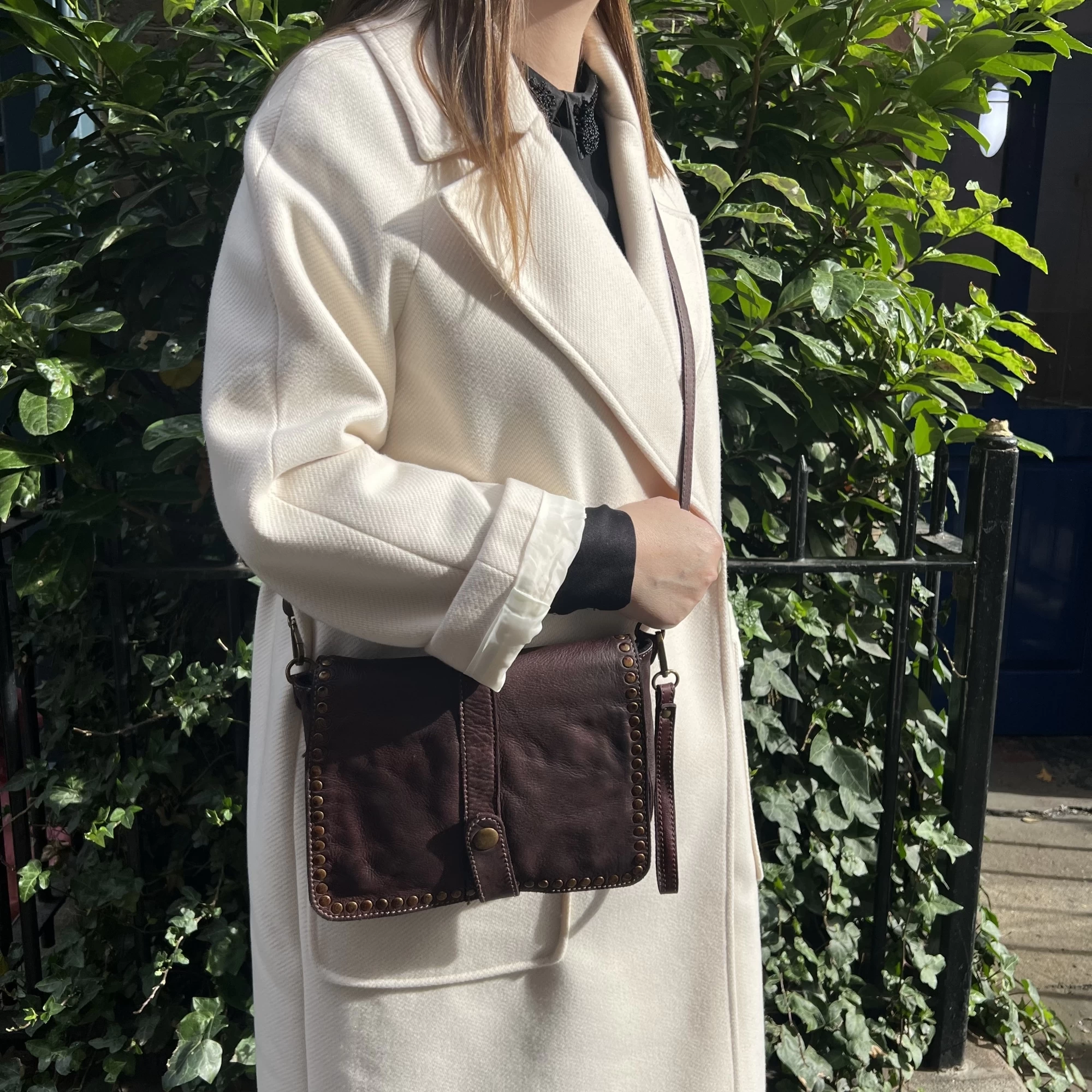 Vimoda Vintage Burgundy Cross Body / Clutch Soft Leather Bag 4 Vimoda Vintage Burgundy Cross Body / Clutch Soft Leather Bag - Image 2